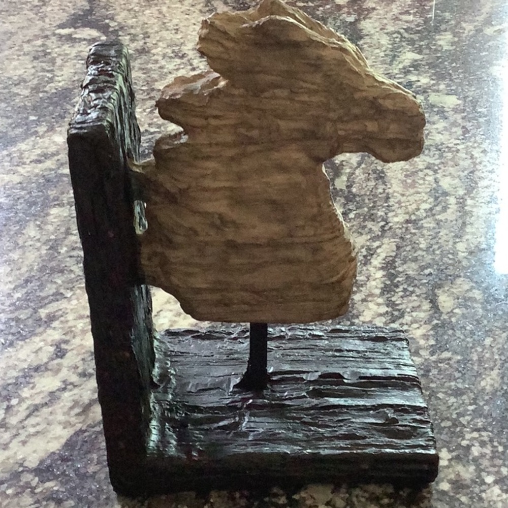 Rustic Horse Head Bookend